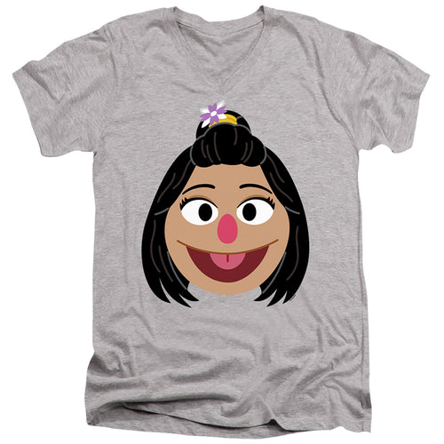 Sesame Street Ji-young Face V-Neck T-Shirt