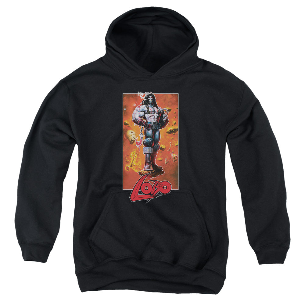 Justice League Lobo Pose Youth Hoodie