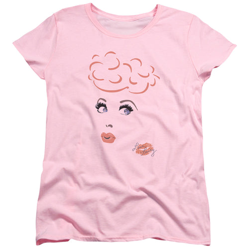 I Love Lucy Eyelashes Womens T-Shirt