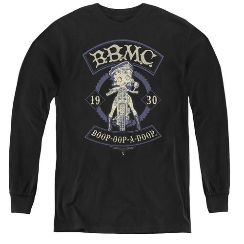 Betty Boop BBMC Patch Youth Long Sleeve T-Shirt