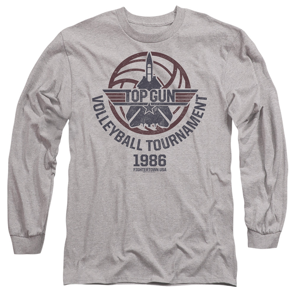 Top Gun Volleyball Tournament Grey Long Sleeve T-Shirt