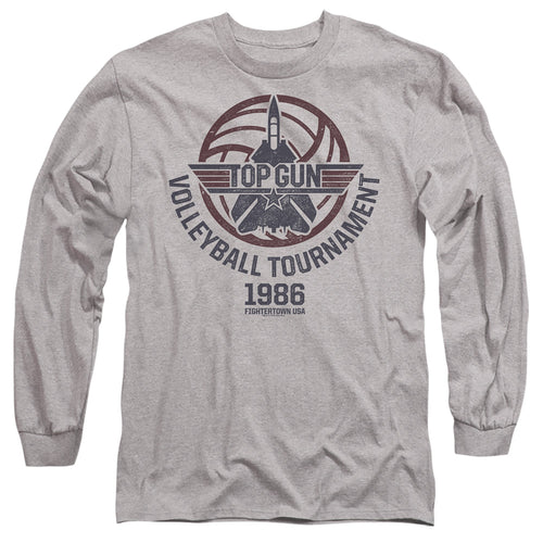 Top Gun Volleyball Tournament Grey Long Sleeve T-Shirt