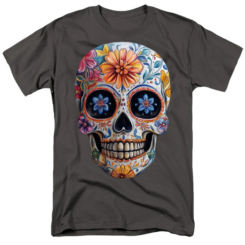 Sugar Skull Charcoal t-shirt