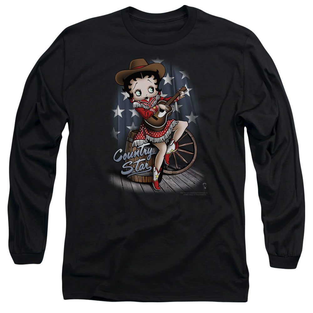 Betty Boop Country Star Long Sleeve T-Shirt