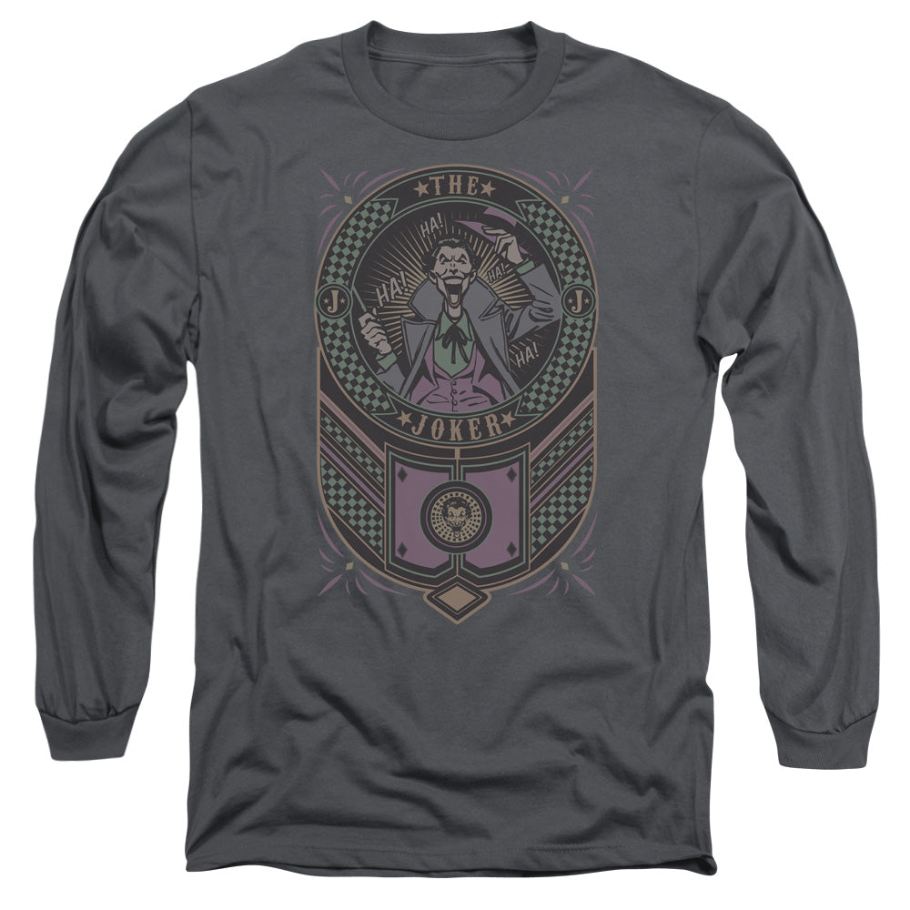 Batman Joker Checkered Sign Long Sleeve T-Shirt