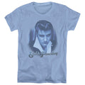 Elvis Presley Blue Suede Fade Womens T-Shirt