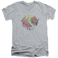 Wild Wings Kitten Flowers V-Neck T-Shirt