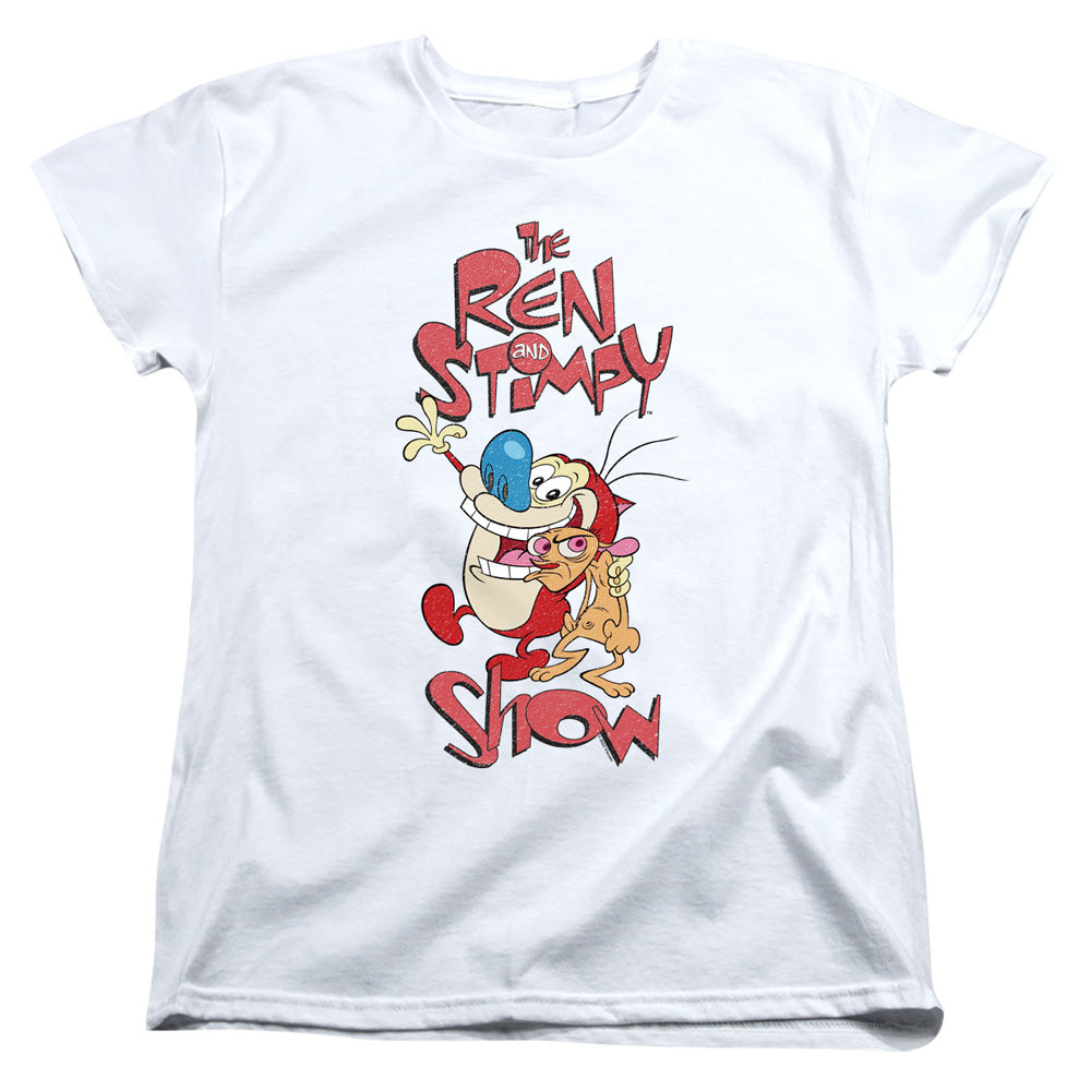 Ren and Stimpy Show Logo Womens T-Shirt
