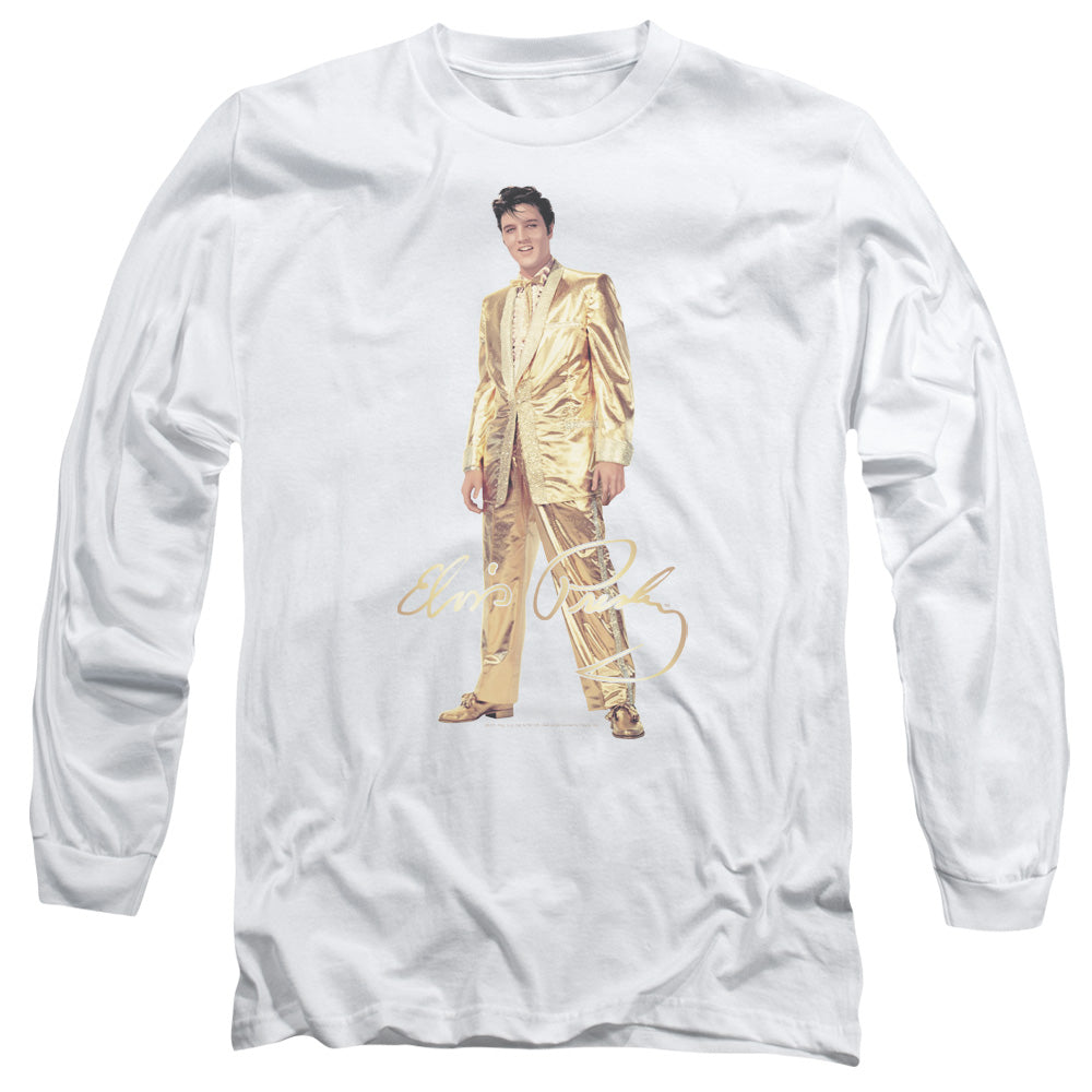 Elvis Presley Gold Lame Suit Long Sleeve T-Shirt