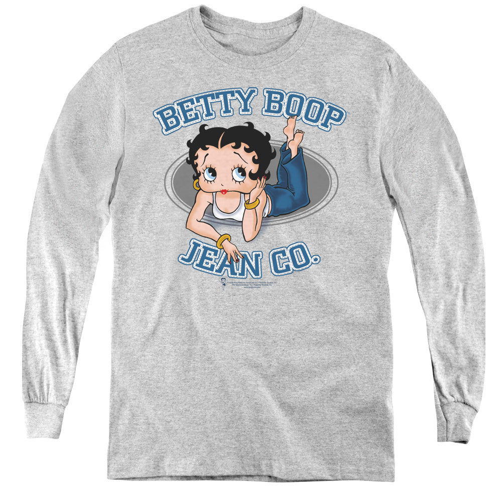 Betty Boop Jean Co Youth Long Sleeve T-Shirt