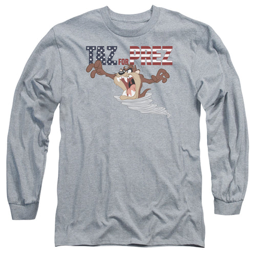 Looney Tunes Taz For Prez 3 Long Sleeve T-Shirt
