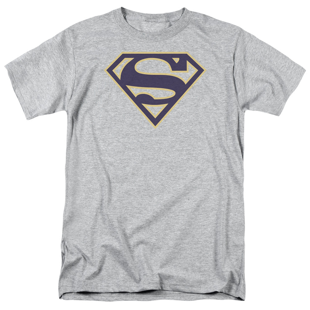 Superman Navy & Gold Shield Athletic Heather T-Shirt