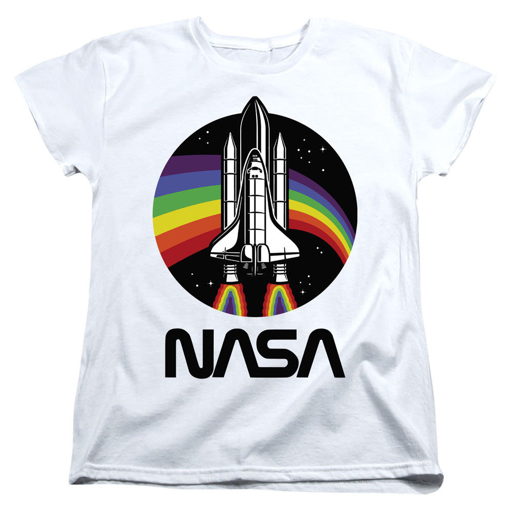 NASA Rainbow Shuttle Womens T-Shirt