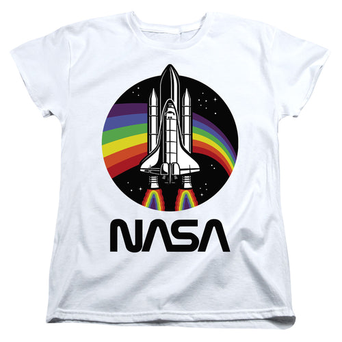 NASA Rainbow Shuttle Womens T-Shirt