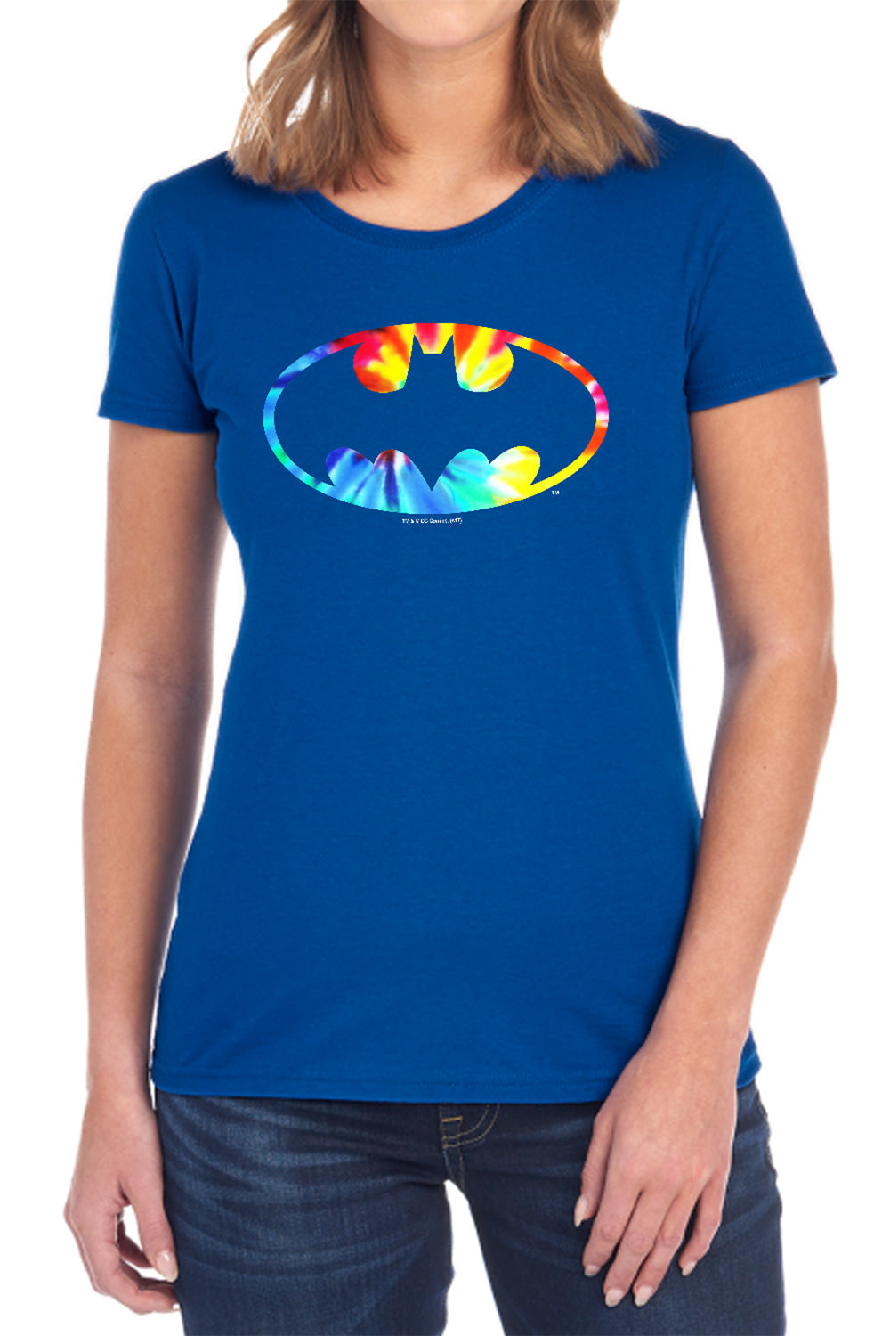 Batman Tie Dye Batman Logo Womens T-Shirt