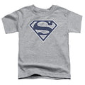 Superman Navy & White Shield Athletic Heather Youth/Toddler T-Shirt