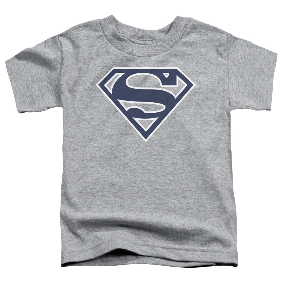 Superman Navy & White Shield Athletic Heather Youth/Toddler T-Shirt