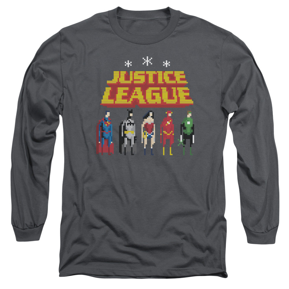 Justice League Standing Below Long Sleeve T-Shirt