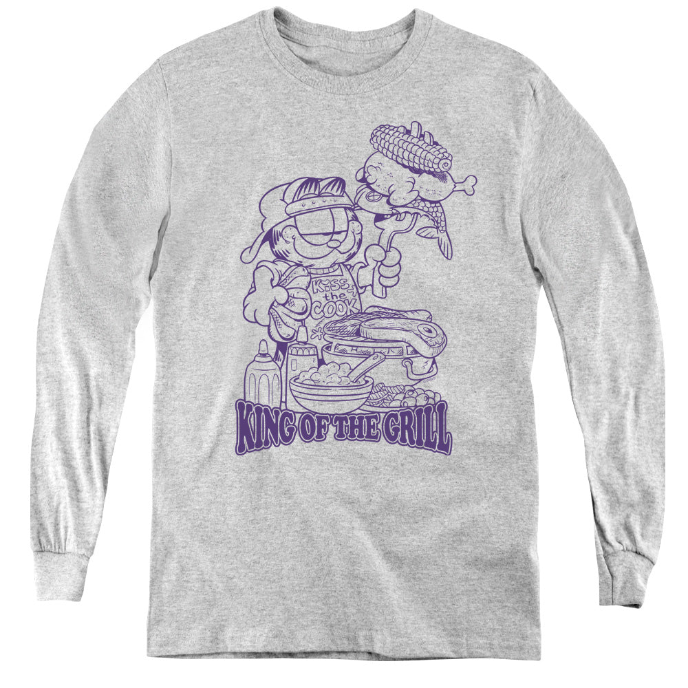 Garfield King Of The Grill Youth Long Sleeve T-Shirt