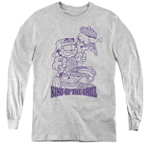 Garfield King Of The Grill Youth Long Sleeve T-Shirt