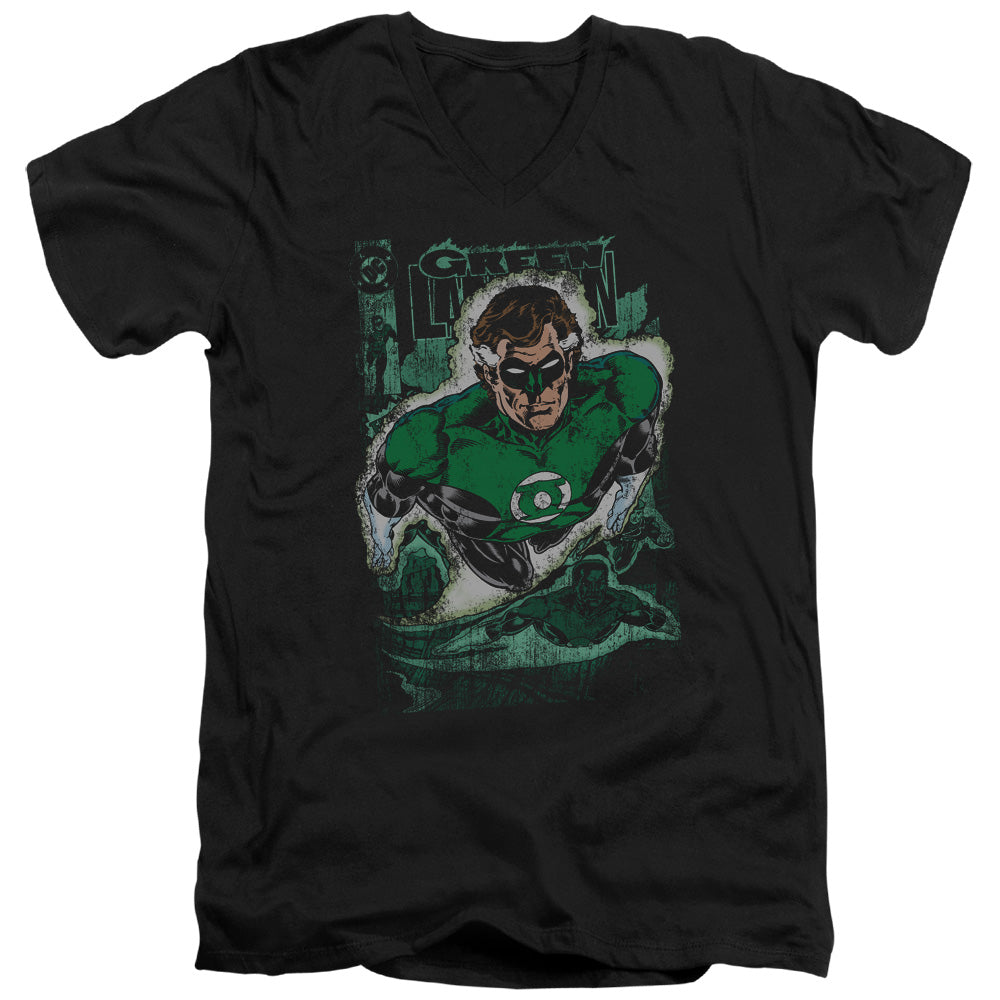 Justice League Green Lantern #1 Distress V-Neck T-Shirt