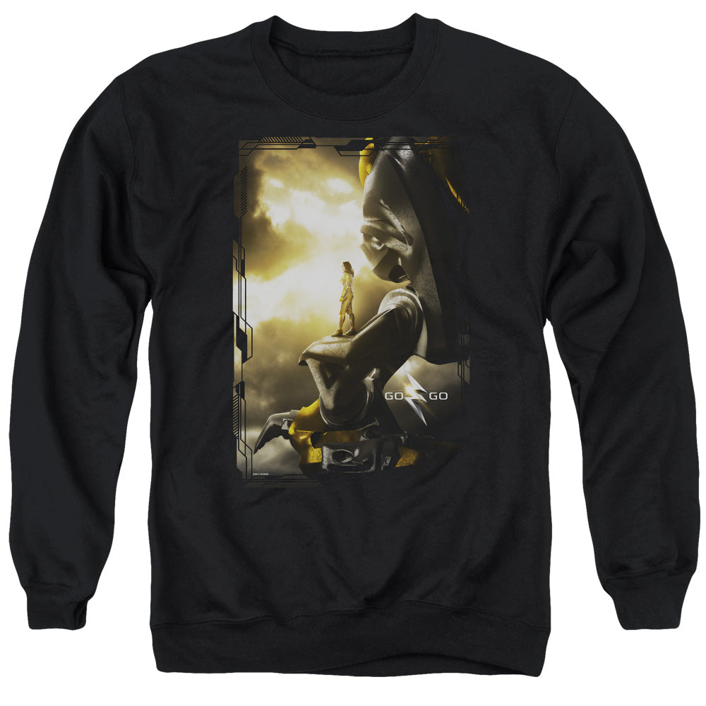 Mighty Morphin Power Rangers: The Movie Yellow Zord Poster Crewneck Sweatshirt