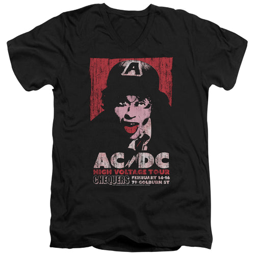 AC/DC High Voltage Live 1975 V-Neck T-Shirt