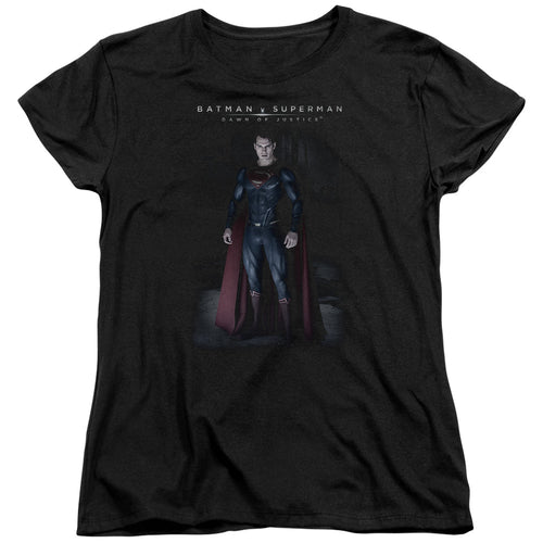 Batman v Superman Stand Tall Womens T-Shirt