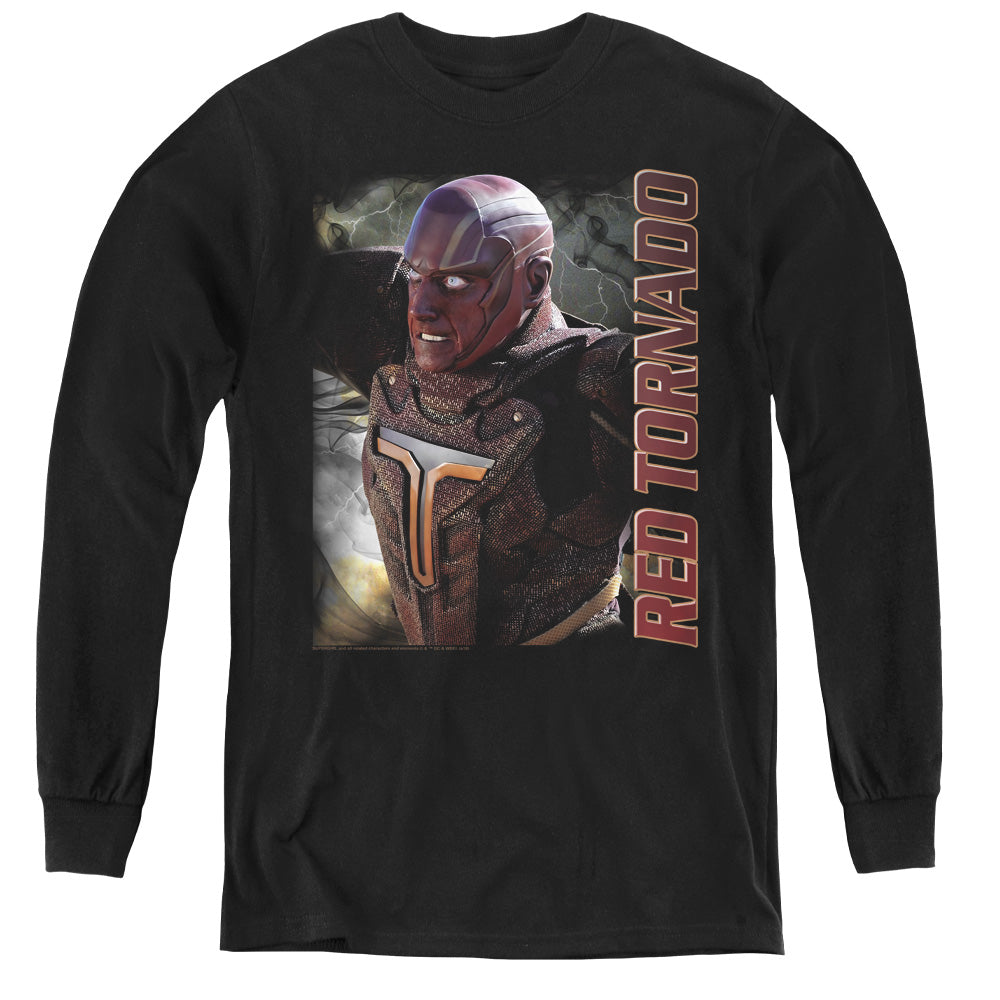Supergirl Red Tornado Youth Long Sleeve T-Shirt