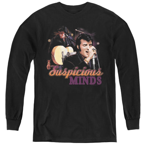 Elvis Presley Suspicious Minds Youth Long Sleeve T-Shirt