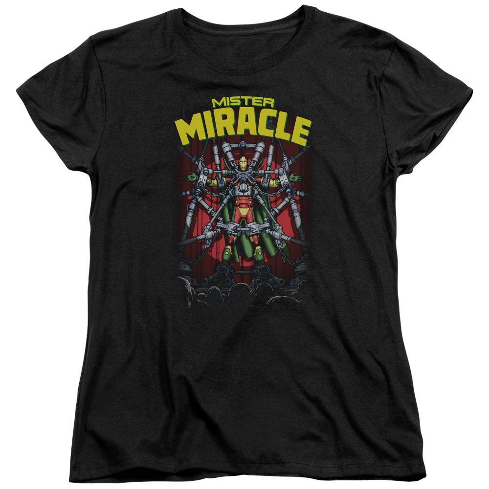 Justice League Mister Miracle Womens T-Shirt