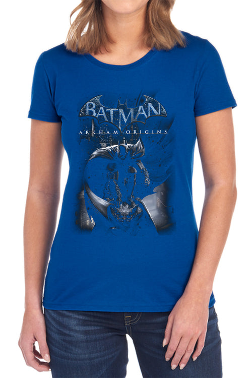 Batman Perched Cat Womens T-Shirt