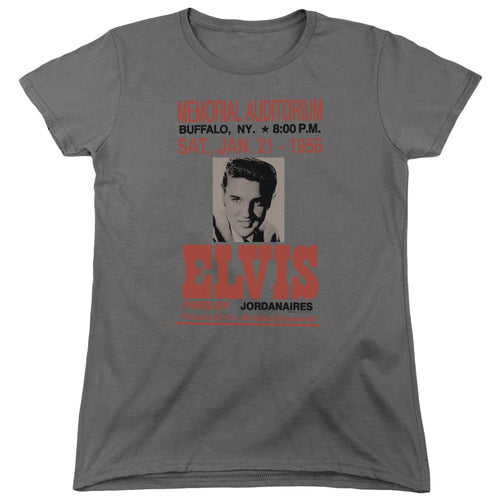 Elvis Presley Buffalo 1956 Womens T-Shirt