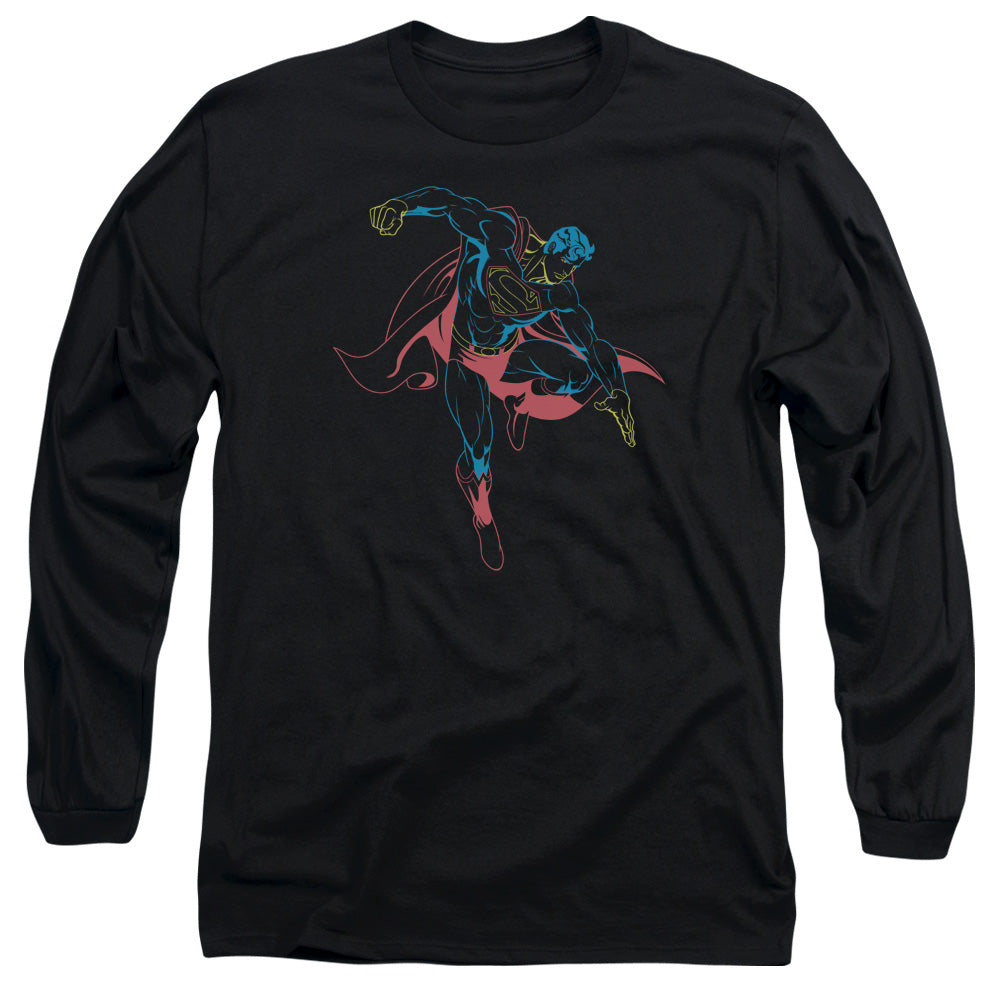 Neon Superman Long Sleeve T-Shirt