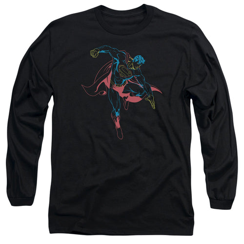 Neon Superman Long Sleeve T-Shirt