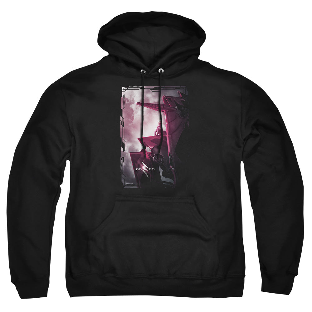 Mighty Morphin Power Rangers: The Movie Pink Zord Poster Pullover Hoodie