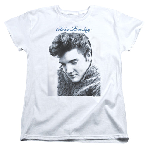 Elvis Presley Script Sweater Womens T-Shirt