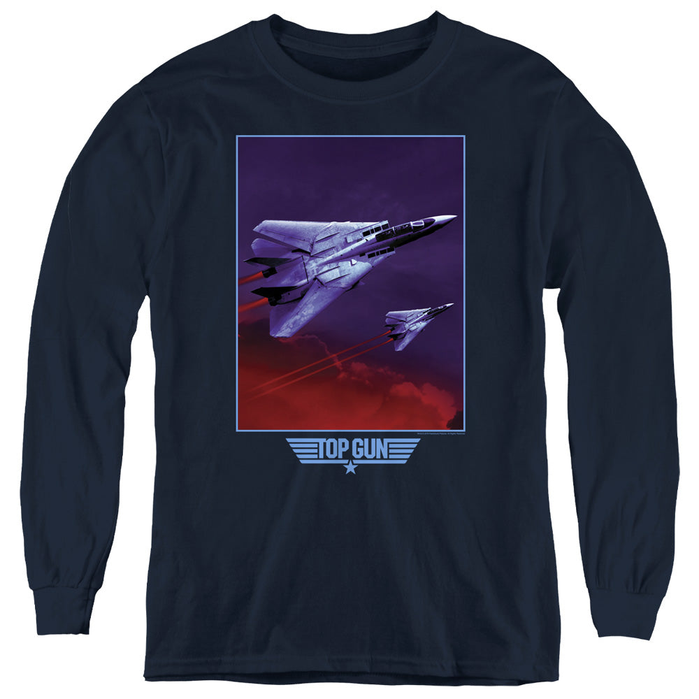 Top Gun Clouds Youth Long Sleeve T-Shirt