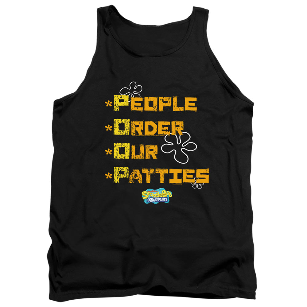 Spongebob Squarepants People Order Our Patties Tank Top