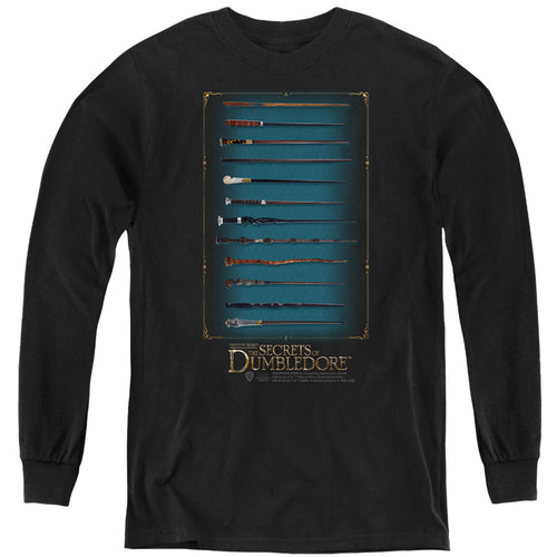 Fantastic Beasts Wands Youth Long Sleeve T-Shirt