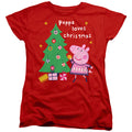 Peppa Pig Loves Christmas Womens T-Shirt