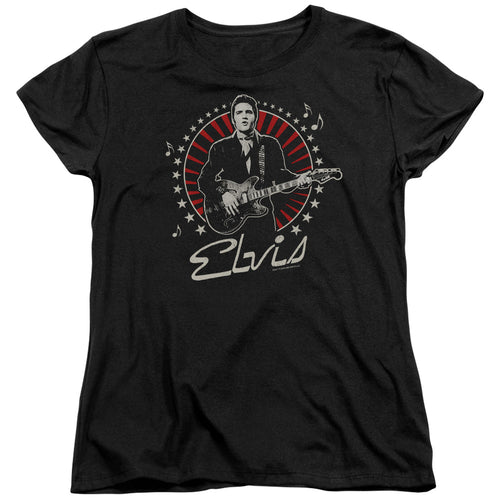 Elvis Presley Stars Womens T-Shirt