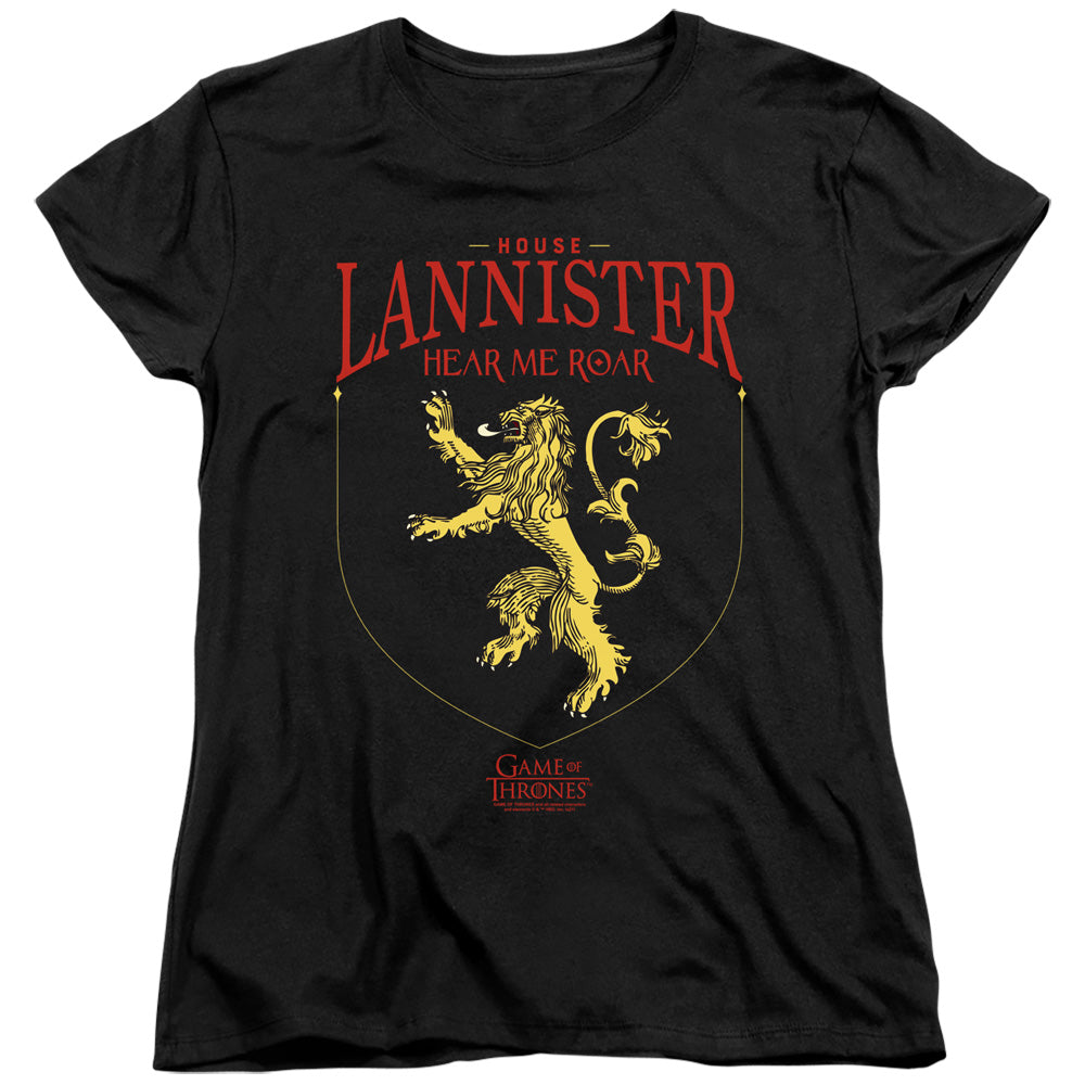 Game of Thrones House Lannister Sigil Womens T-Shirt