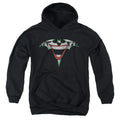 Batman Joker Bat Logo Youth Hoodie