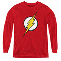 Justice League Flash Logo Youth Long Sleeve T-Shirt