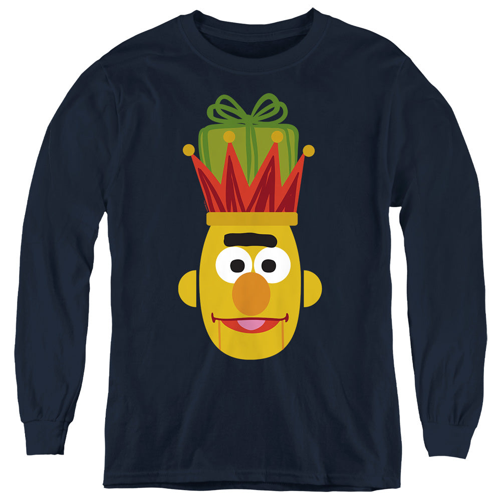 Sesame Street Christmas Nutcracker Bert Youth Long Sleeve T-Shirt