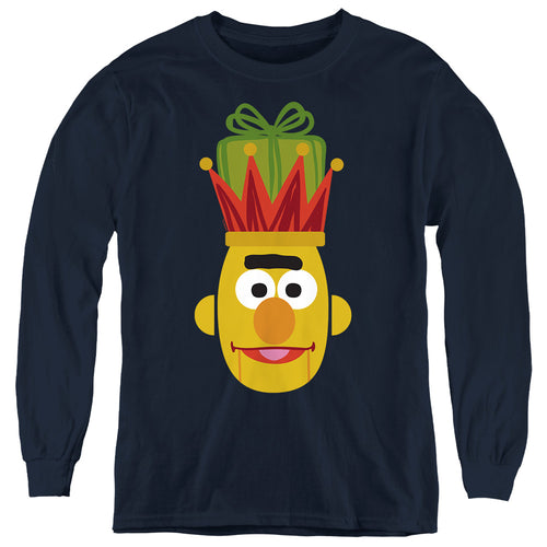 Sesame Street Christmas Nutcracker Bert Youth Long Sleeve T-Shirt