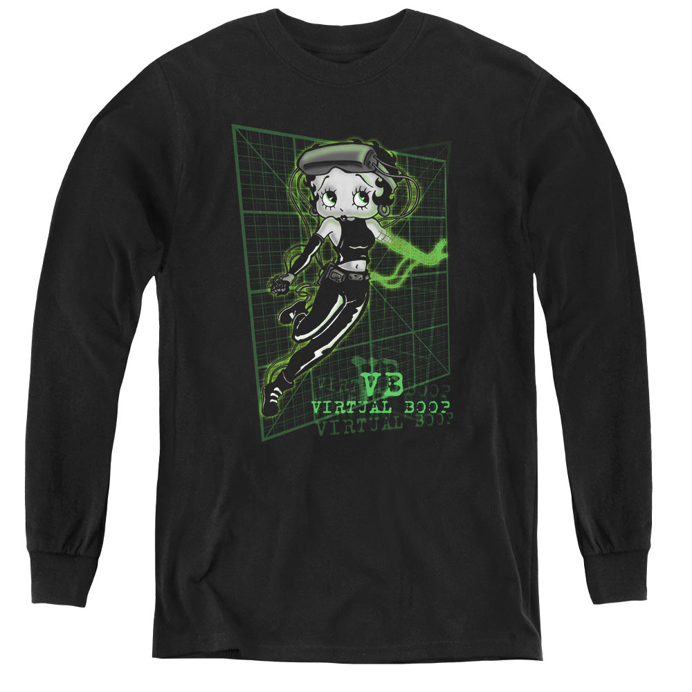 Betty Boop Virtual Boop Youth Long Sleeve T-Shirt