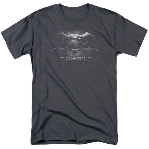 Batman v Superman Bw Logo T-Shirt