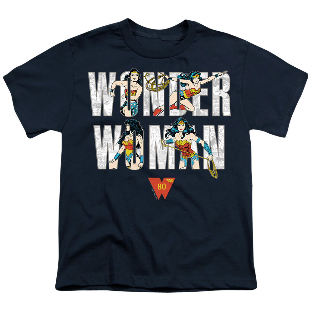 Wonder Woman WW 80th Illustrated Type Youth/Toddler T-Shirt